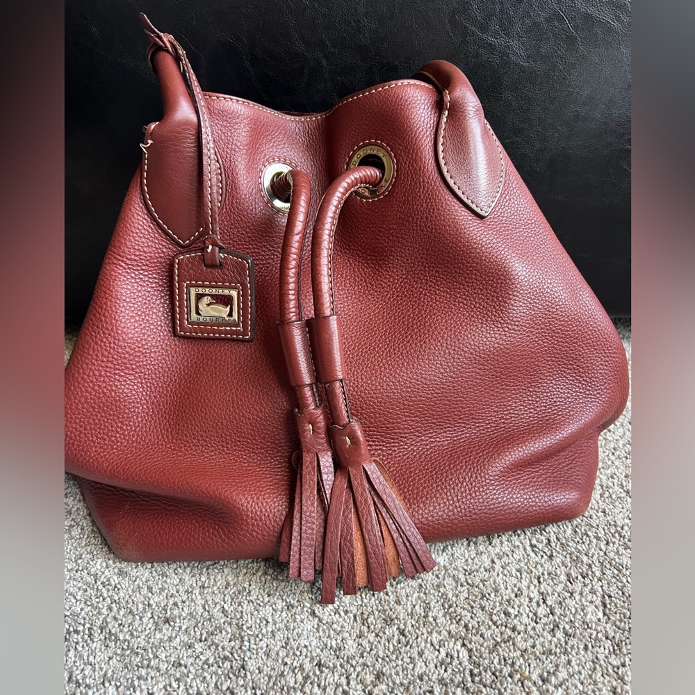 Dooney & Bourke Wine Red Leather Women's Bag